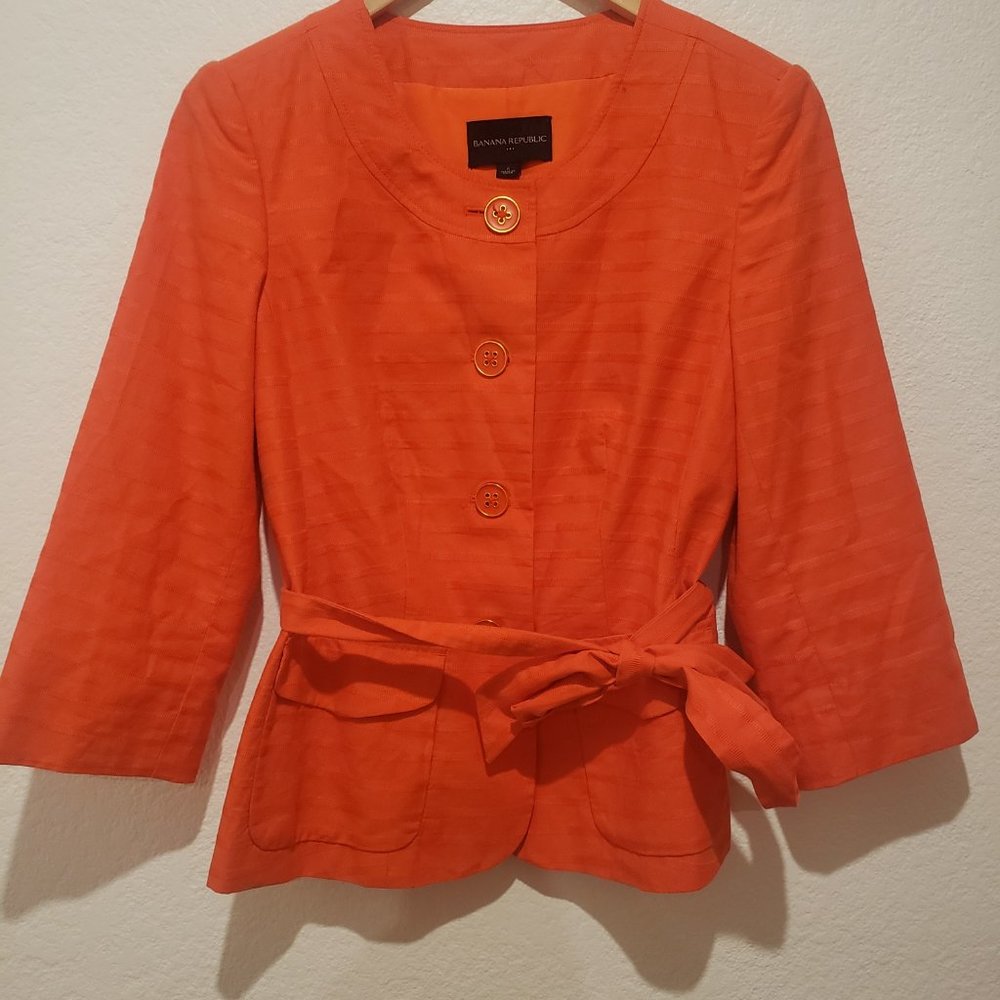 Orange Women's Jacket by Banana Republic